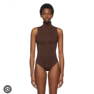 Skims sleeveless mock neck sleeveless bodysuit